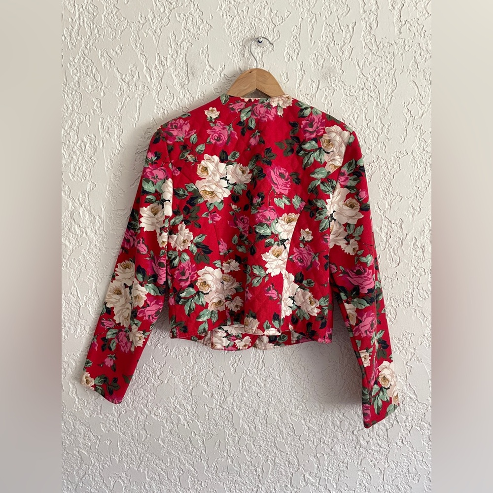 RARE Vintage 90s / Y2K Military Cottagecore Prairie Button Jacket - Picture 5 of 7